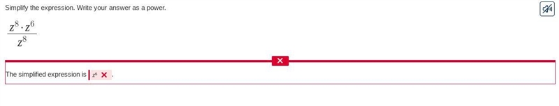 Simplify the expression. Write your answer as a power.-example-1