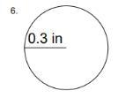 Calculate the area and circumference of the circle and show work-example-1