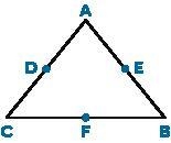 Triangle ABC is an equilateral triangle with midpoints D, E, and F of its sides AC-example-1