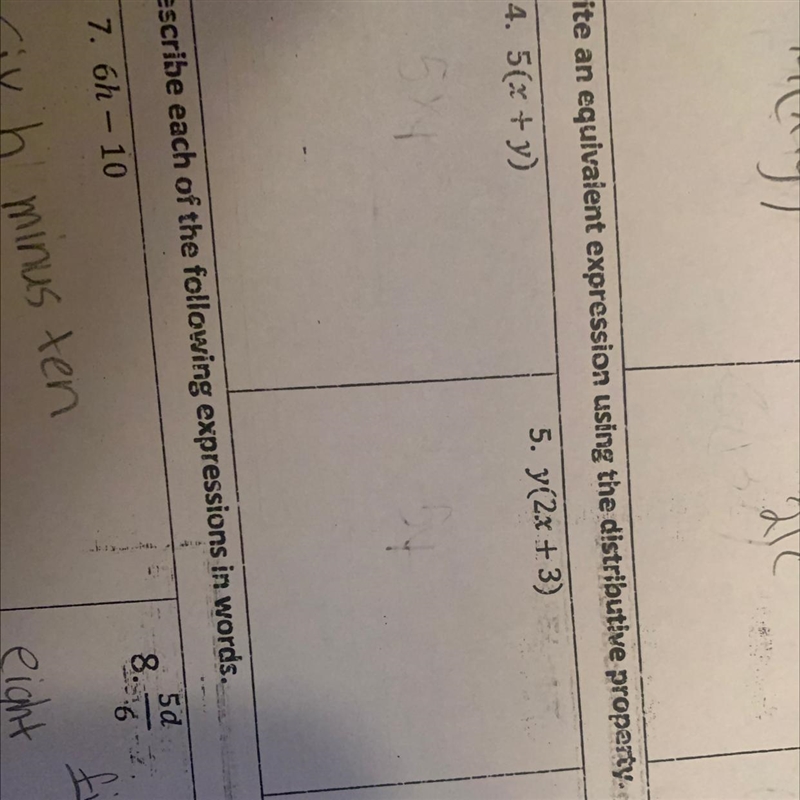 Write an equivalent expression using distributive property.-example-1