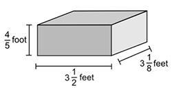 What is the volume of the box pictured below? fractions 3 and 1 over 10 cubic feet-example-1