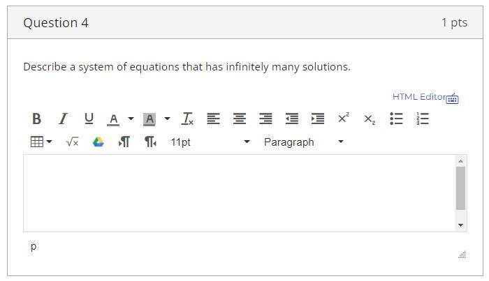 Describe a system of equations that has infinitely many solutions. Linear equations-example-1