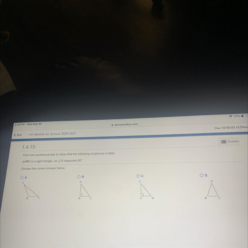 Find one counterexample to show that the following conjecture is false.-example-1