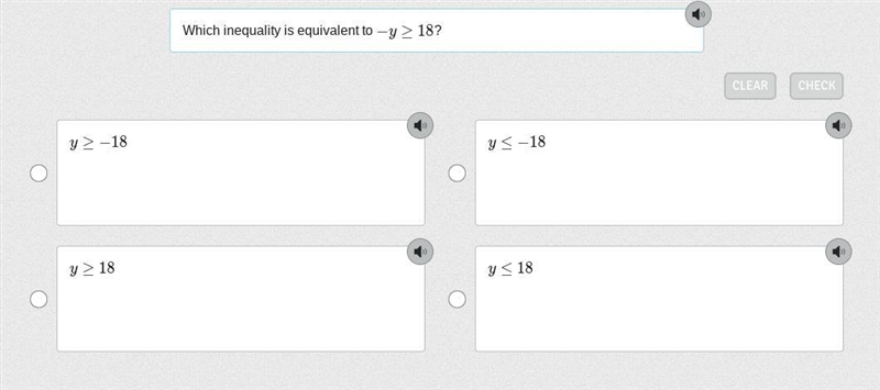 Which inequality is equivalent to −y≥18?-example-1