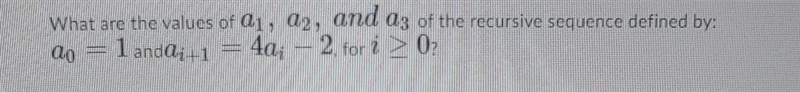 Question 1A.) 4, 8, 12B.)6, 10, 26C.) 2, 6, 22D.) 1, 2, 6-example-1