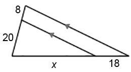 Solve for x. Question 7 options: A) 45 B) 46 C) 38 D) 40-example-1