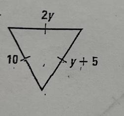 (Using Algebra) Find the value of Y Please help!!!-example-1