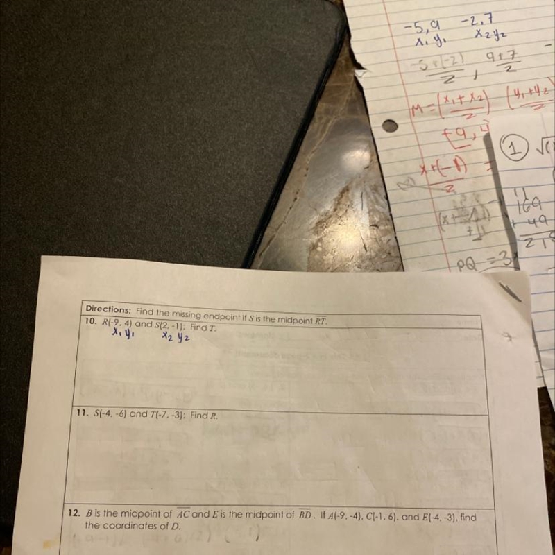 Find the missing endpoint if S is the midpoint RT-example-1