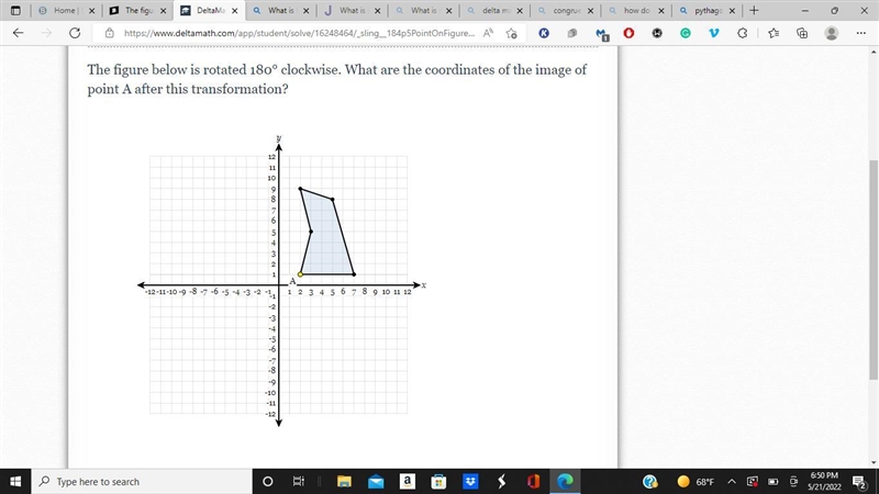 The figure below is rotated 180° clockwise. What are the coordinates of the image-example-1