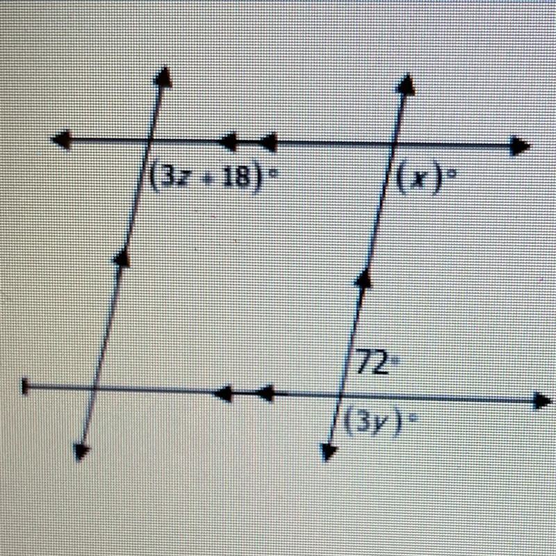 Find x, y, and z. Please Show work how you did!-example-1