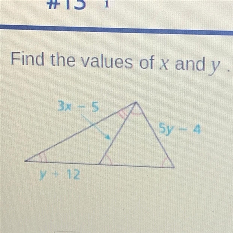 Find the values of x and y.-example-1