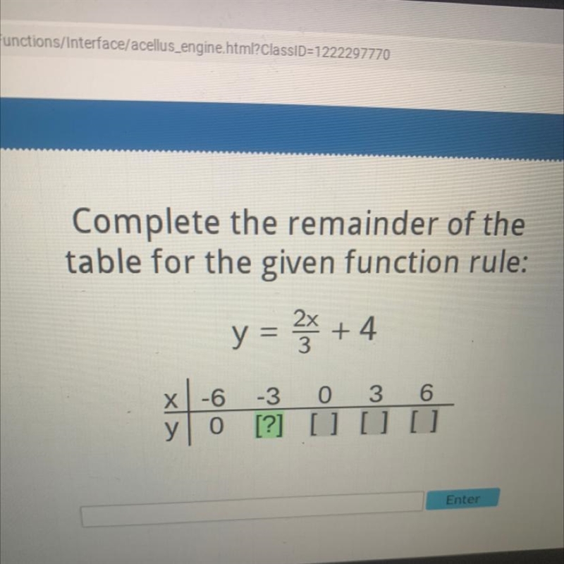 Complete the remainder of the table-example-1