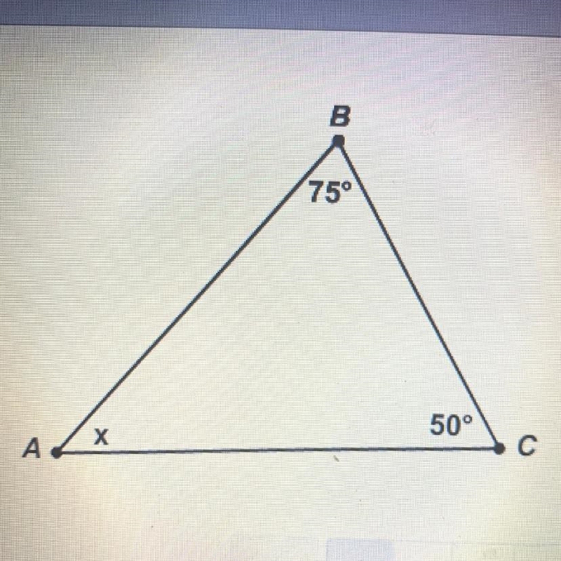 What is the value of x Enter your answer in the box X= _ degrees-example-1