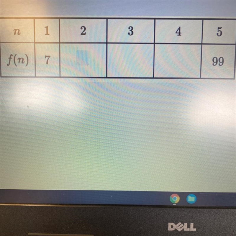 PLEASE HELP This table contains an Arithmetic Sequence. Find the missing terms in-example-1