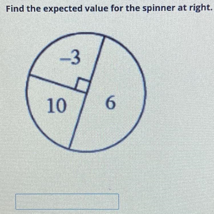 Find the expected value for the spinner at right.-example-1