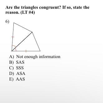 Are the triangles congruent? If so, state the reason.-example-1