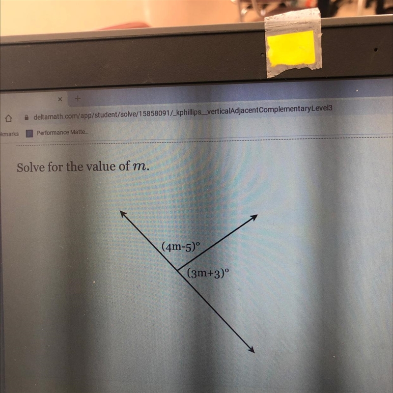 Solve for m (4m-5) (3m+3)-example-1