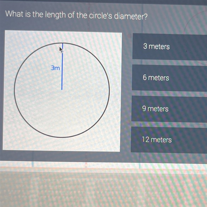 What is the length of the circles diameter?-example-1