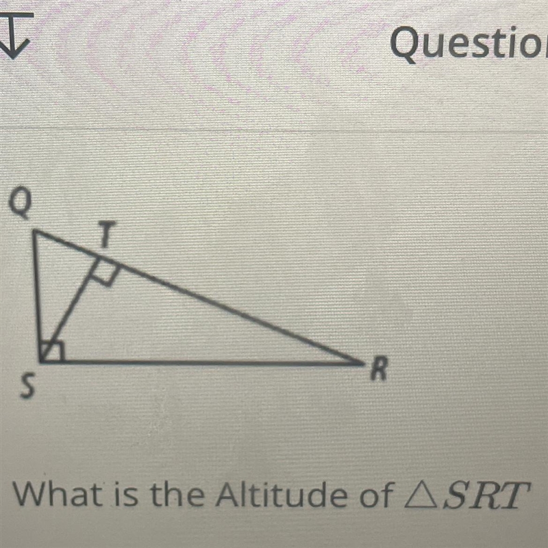 What is the altitude of SRT?-example-1