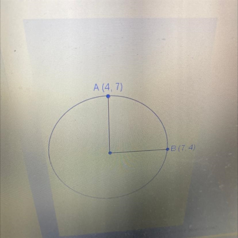 What is the general form of the equation for the given circle?-example-1