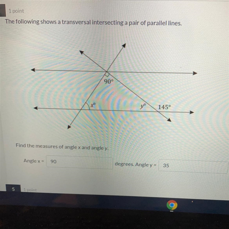 Find the measure of x and y (NO LINKS OR REPORT)-example-1