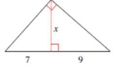 Find the value of x. Leave your answer in simplified radical form.-example-1