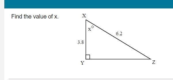 Trigonometry *find the value of x*-example-1