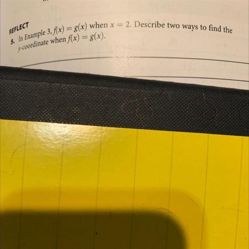 Help with #5 please!! explain thoroughly ): f(x) = 3x + 2g(x) = -x + 10-example-1