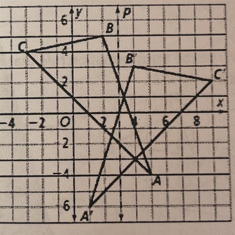 What composition of transformations maps △ABC to △A' B' C'?-example-1