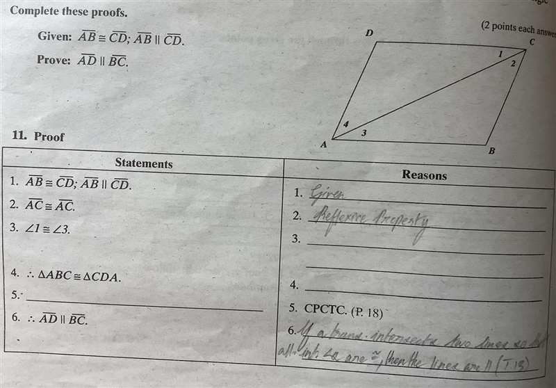 Geometry: complete this proof (ASAP!!!! It’s urgent)-example-1