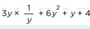 Aarushi formed the polynomial below: If she assumed that y ≠ 0, what is the CONSTANT-example-1