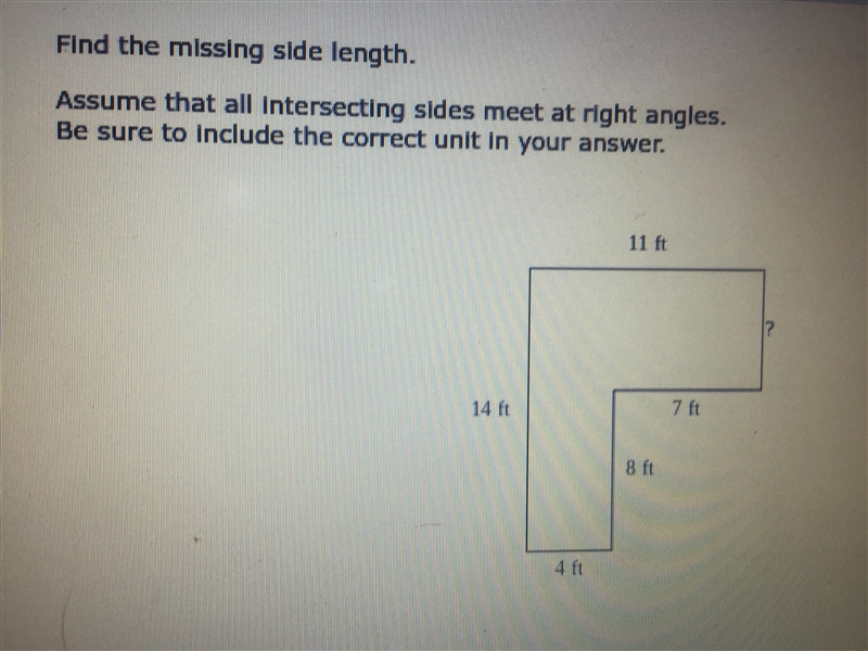 Find the missing side length-example-1