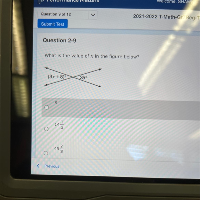 What is the value of x in the figure below?-example-1