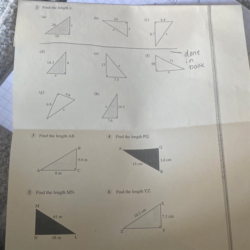 Pythagoras- find the length of x pls someone explain one question so then i can do-example-1