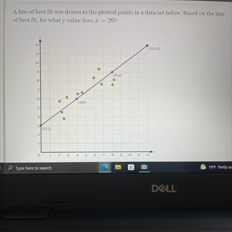 What y value does x = 20 ?-example-1