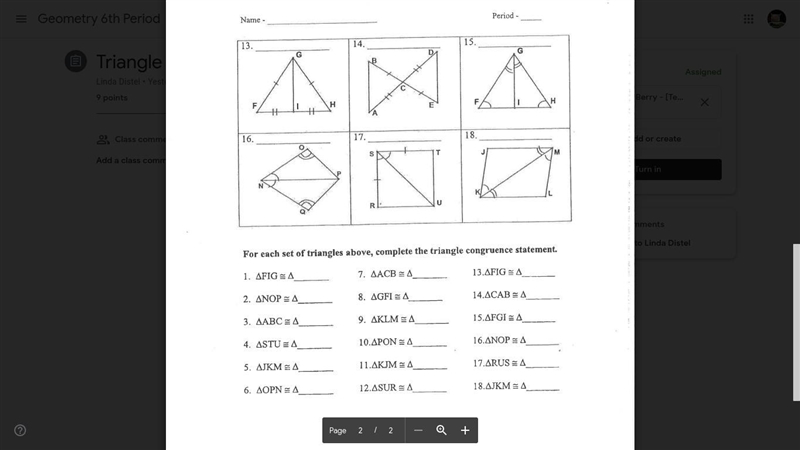 Triangle Congruence--example-2