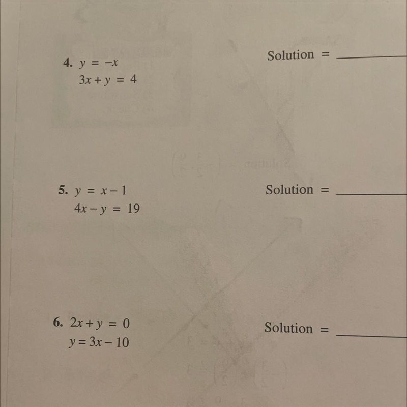 Please tell me the number four and five instructions are solve the system of simultaneously-example-1