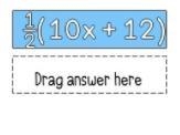 What is the answer to 1/2 (10x + 12)-example-1