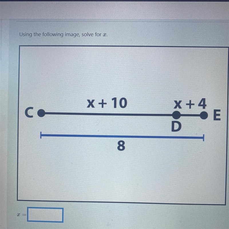 Using the following image solve for x-example-1