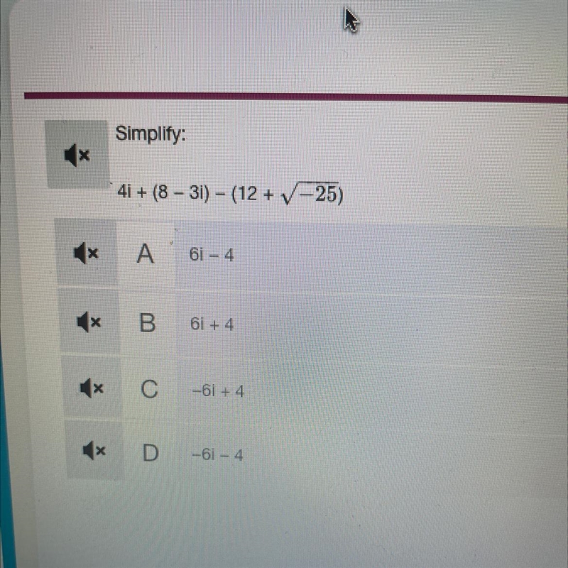 (Attached imagine) PLEASE HELP!! Simplifying complex numbers-example-1