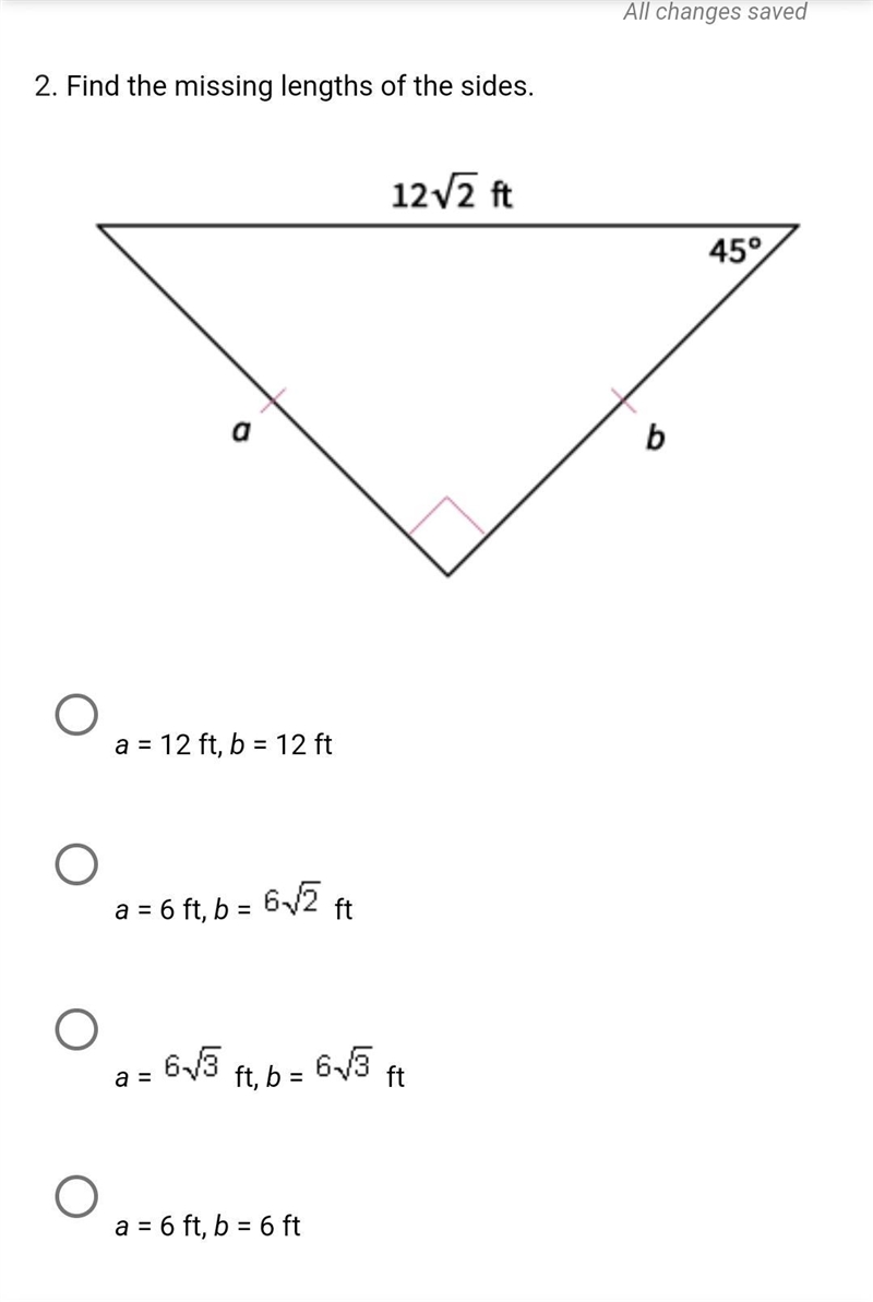 Find the missing lengths of the sides.-example-1