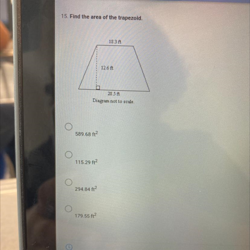 Find the area of the trapezoid-example-1