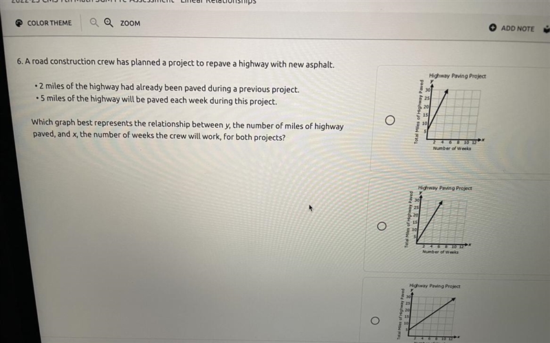 A road construction crew has planned a project to repave a highway with new asphalt-example-1