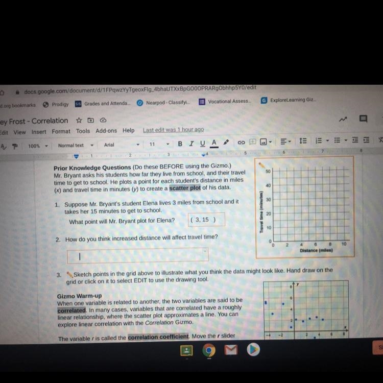 How do you think increased distance will affect travel time?-example-1