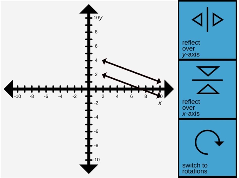 (15 POINTS PLEASE HURRY!!) Open the parallel lines reflection application. The right-example-2