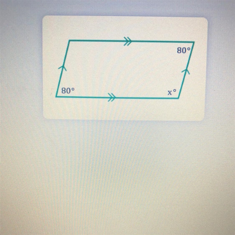 Find the value of x in the parallelogram below. Enter each line of work as an equation-example-1