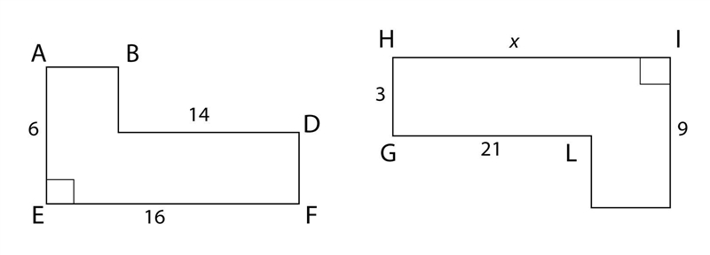 The two figures shown below are similar. What is the value of x? 12 24 19 30-example-1