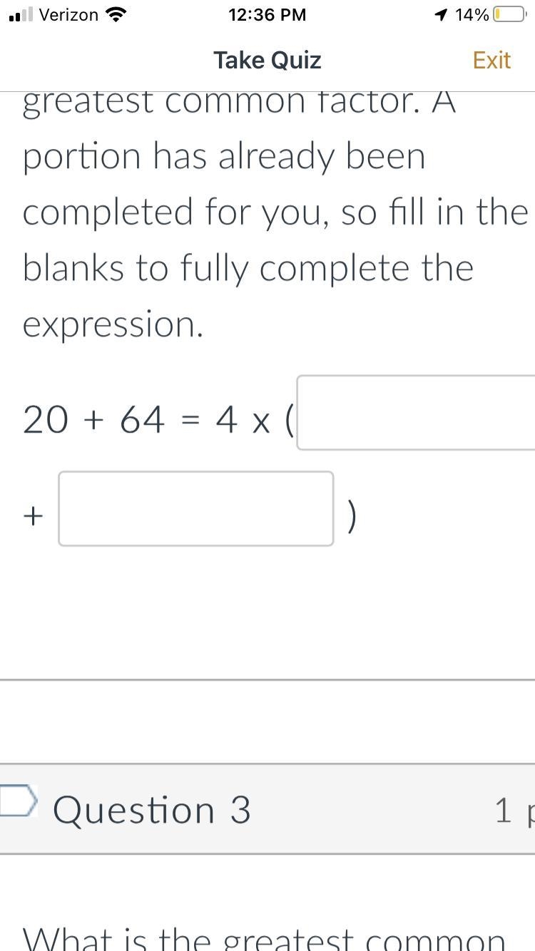 Use the Distributive Property to complete the following expression in the form a x-example-1