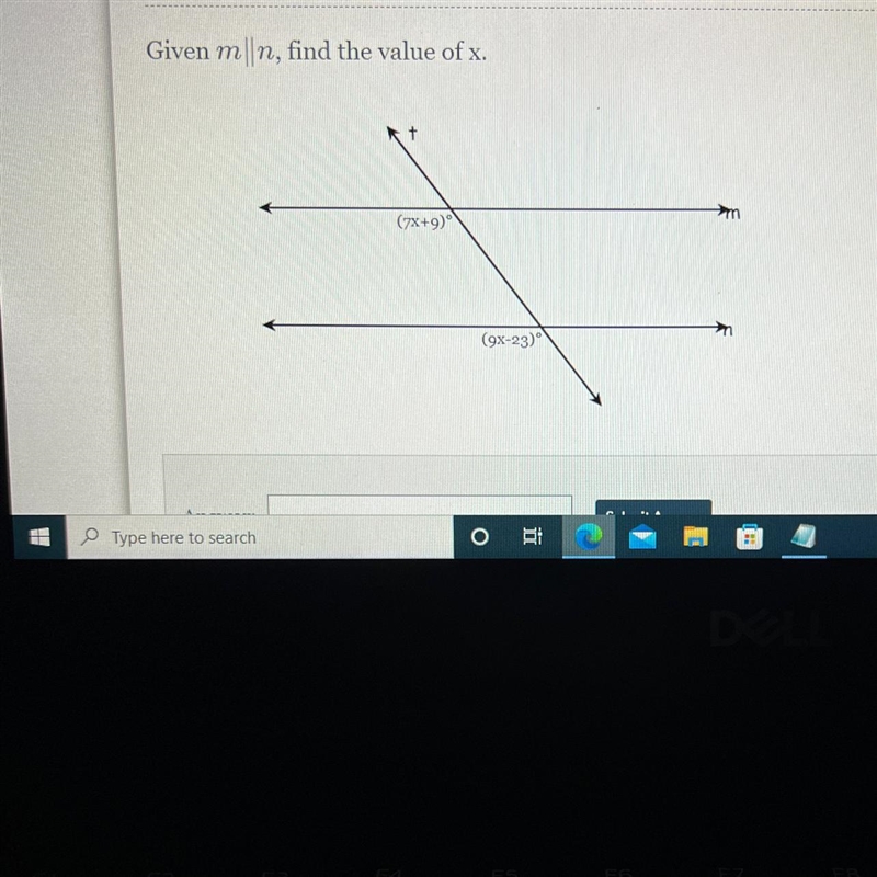 Given m||n, find the value of X.-example-1