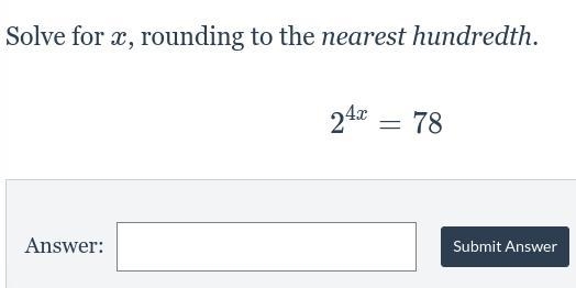 Solve for x, rounding to the nearest hundredth.-example-1